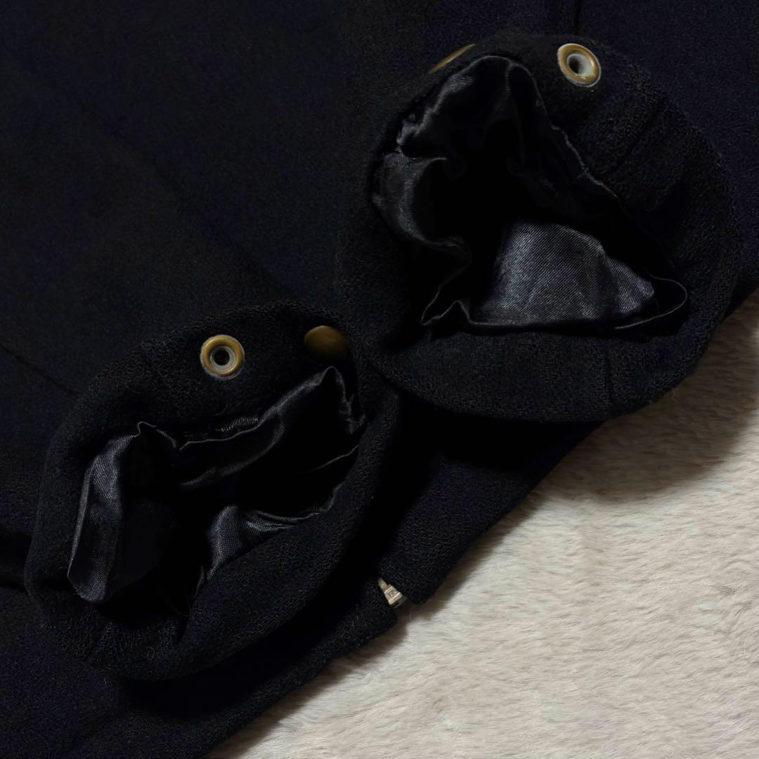 古着 VAN HEUSEN 90s ブルゾン ジップアップ ウールジャケット　黒