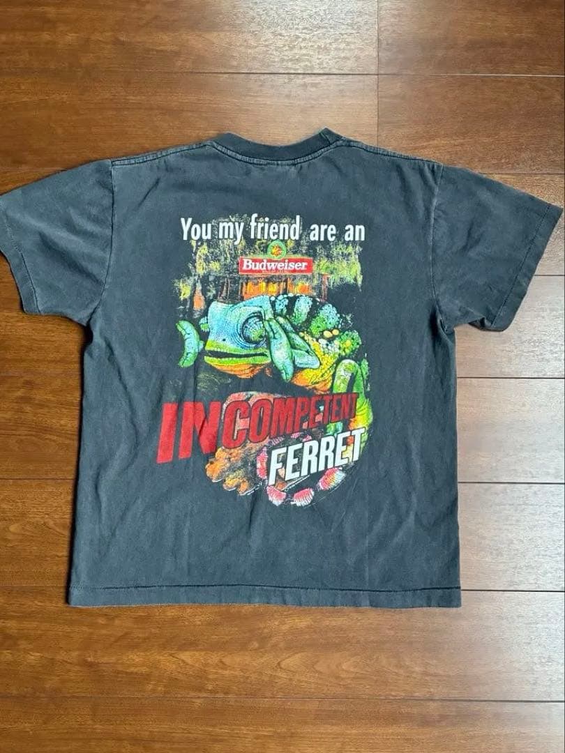 90's Budweiser ビンテージtシャツ フェード