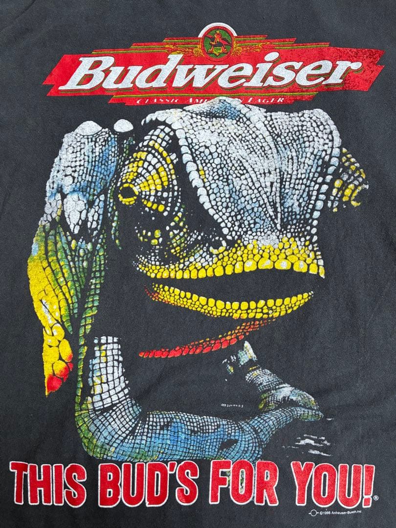 90's Budweiser ビンテージtシャツ フェード