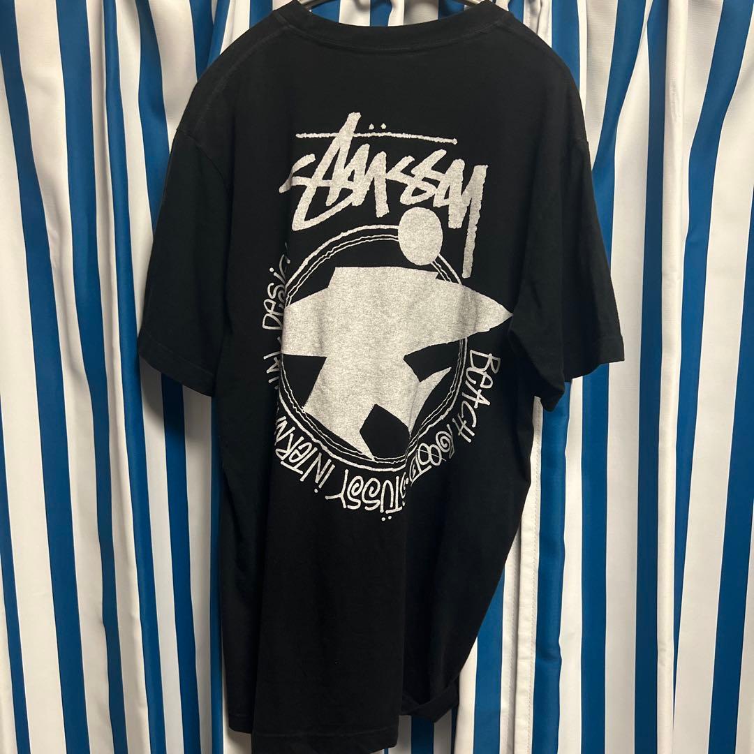 【USA製・良品】90s OLD STUSSY Tシャツ サーフマン 黒 M