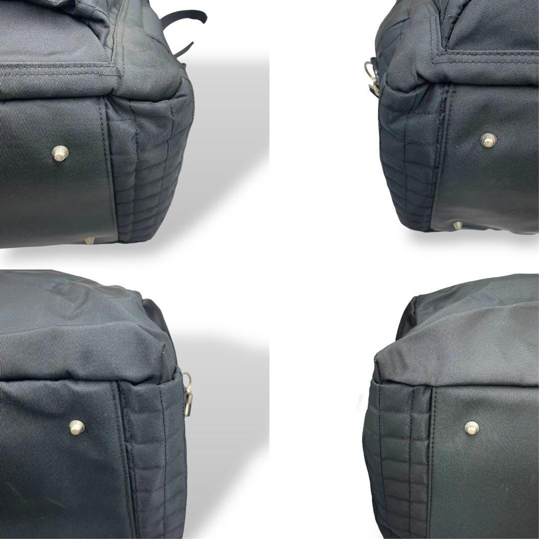 新品未使用　タグ付き　レノマ　2way ボストンバッグ　キルティング　黒