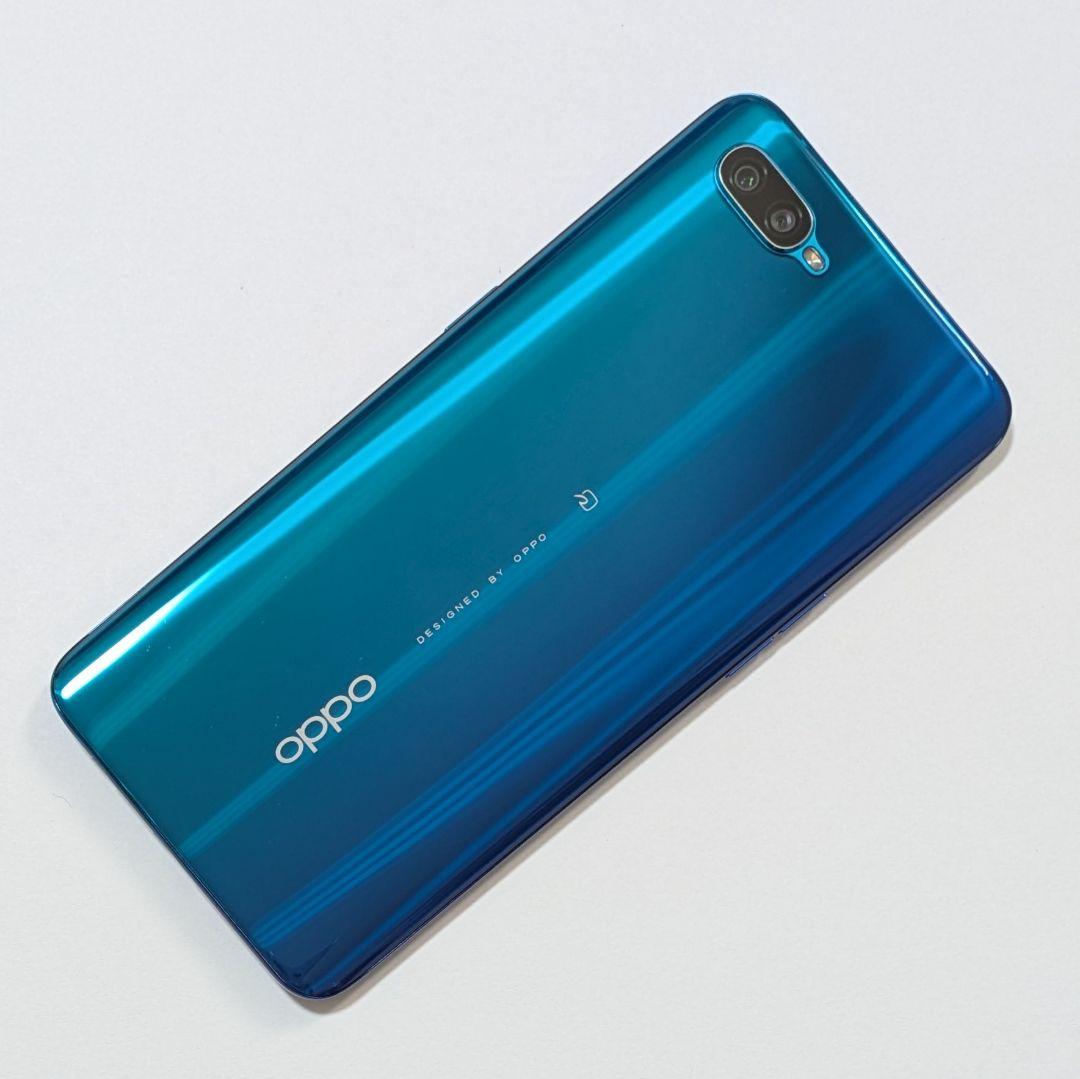 【液晶美品】OPPO Reno A CPH1983 ブルー SIMフリー