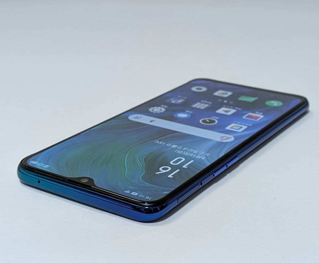 【液晶美品】OPPO Reno A CPH1983 ブルー SIMフリー