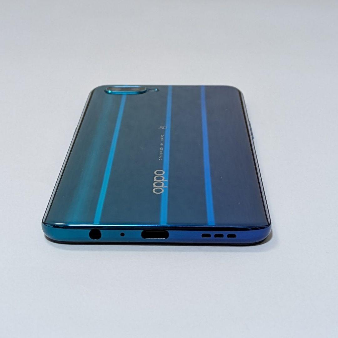 【液晶美品】OPPO Reno A CPH1983 ブルー SIMフリー