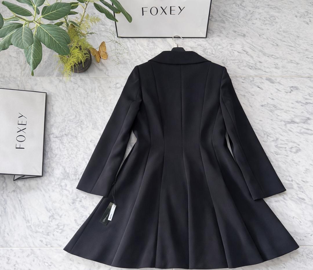 未使用★大人気★FOXEY/フォクシーCOLLECTIONコート マリン希少42