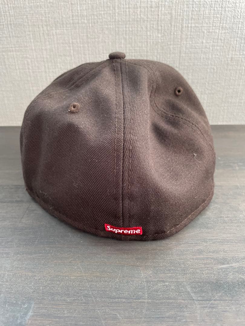 Supreme 59FIFTY Sキャップ ブラウン刺繍 7 1/4