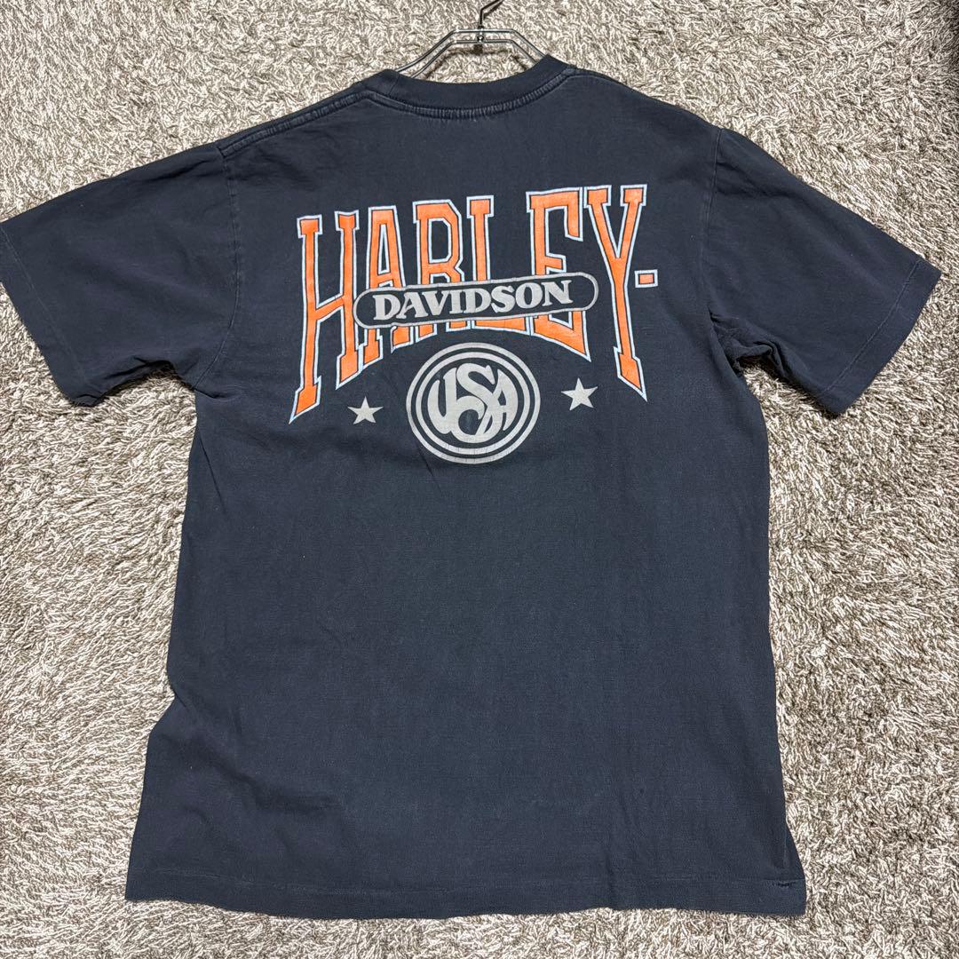 r*d様 90s USA Harley-Davidson Tシャツ ブラック フ