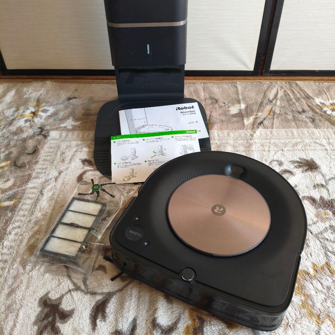 動作品 ルンバ s9+ ロボット掃除機クリーンベース フィルター 充電ドック付き