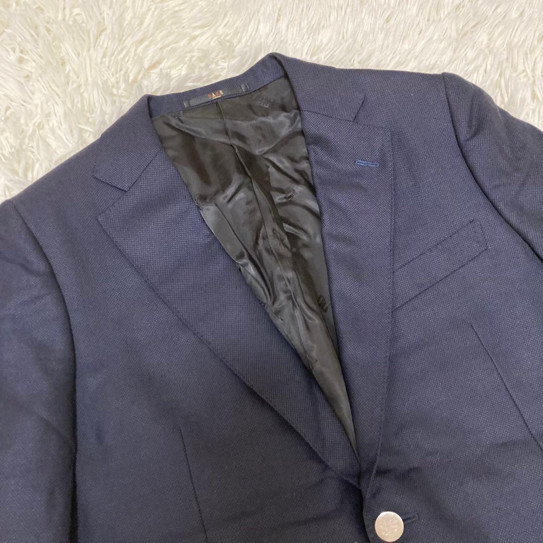 DAKS ダックス　テーラードジャケット　シルク混　ネイビー　サイズAB6