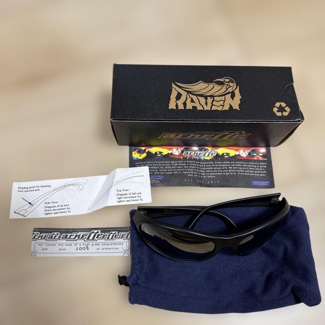 アーネットRAVEN ブラック サングラス