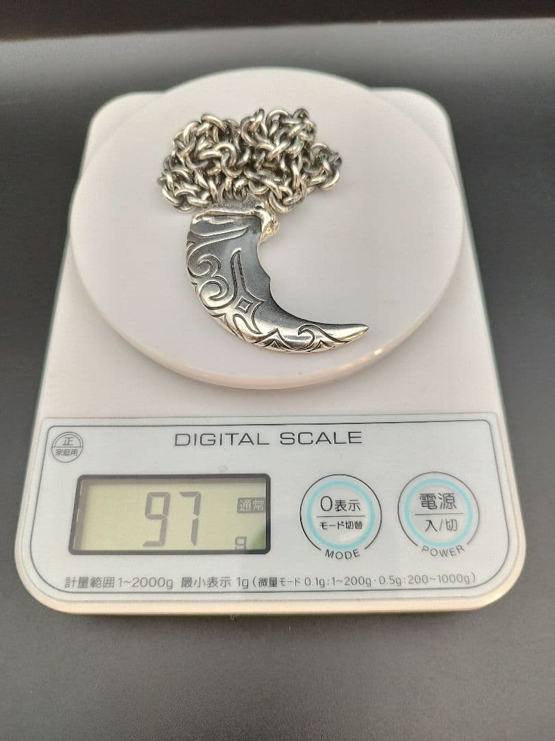 ベアクローネックレス アイヌ トライバル silver925 極太重厚 シルバー