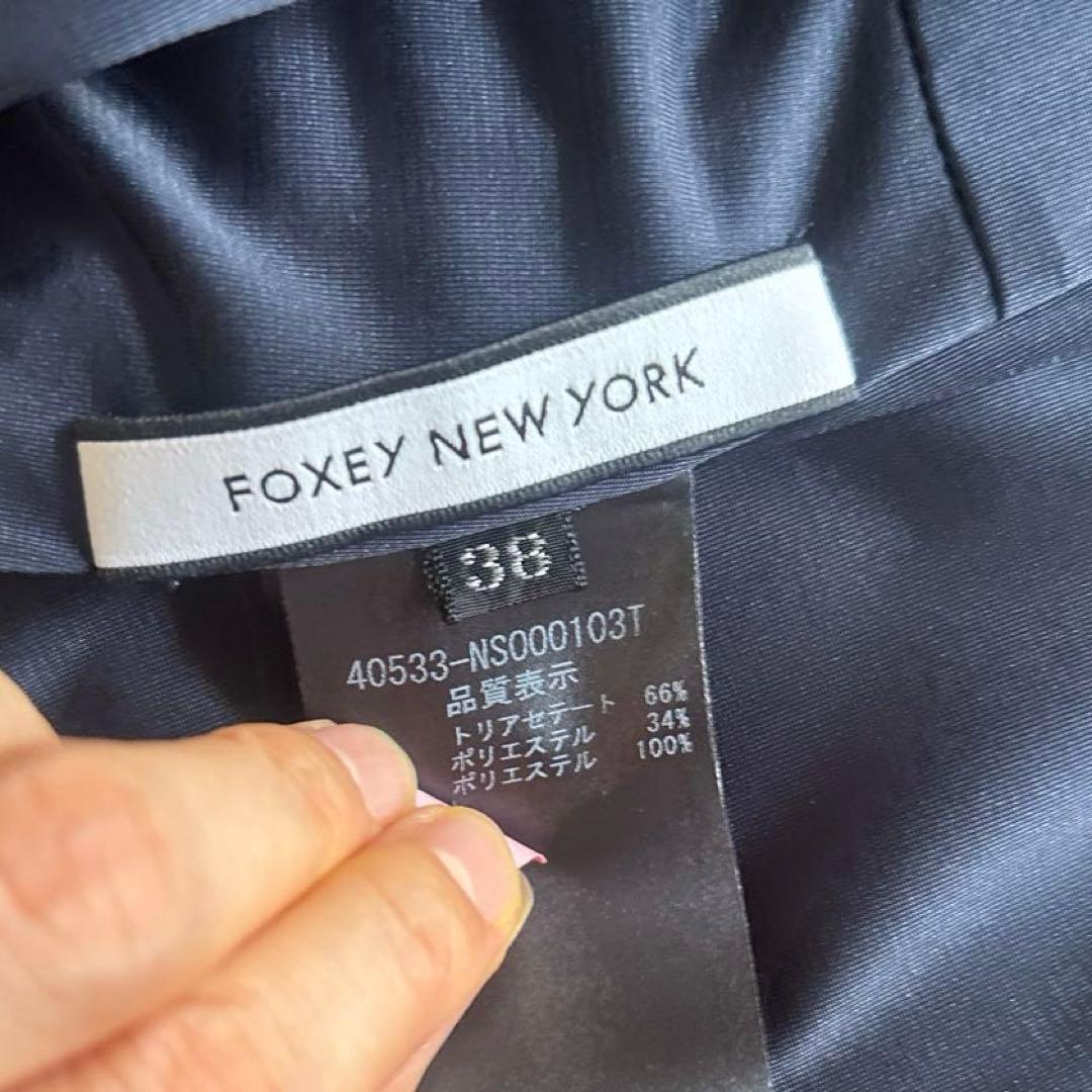 【Re】フォクシーニューヨーク 2way モッズドレス 38 ミッドナイト