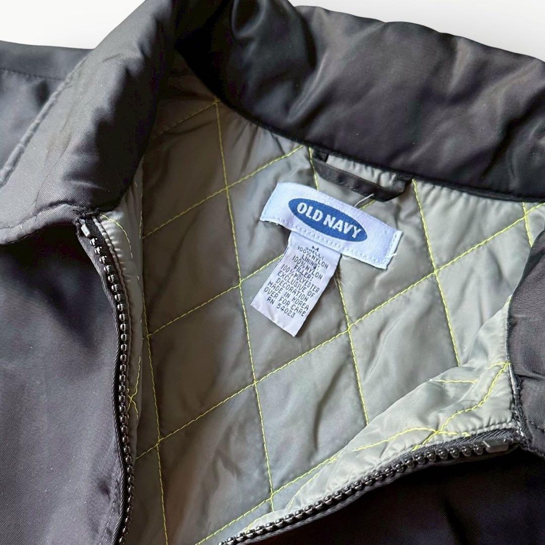 90s OLD NAVY ナイロン スウィングトップ スポジャケ 黒