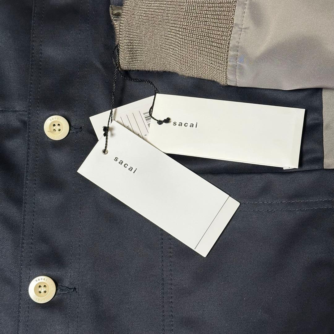 sacai 24SS ナイロンツイル ジャケット ブルゾン カバーオール デニム