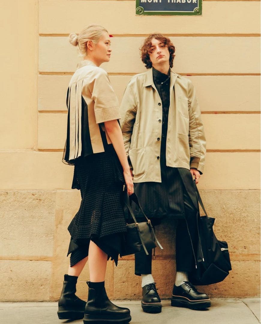 sacai 24SS ナイロンツイル ジャケット ブルゾン カバーオール デニム