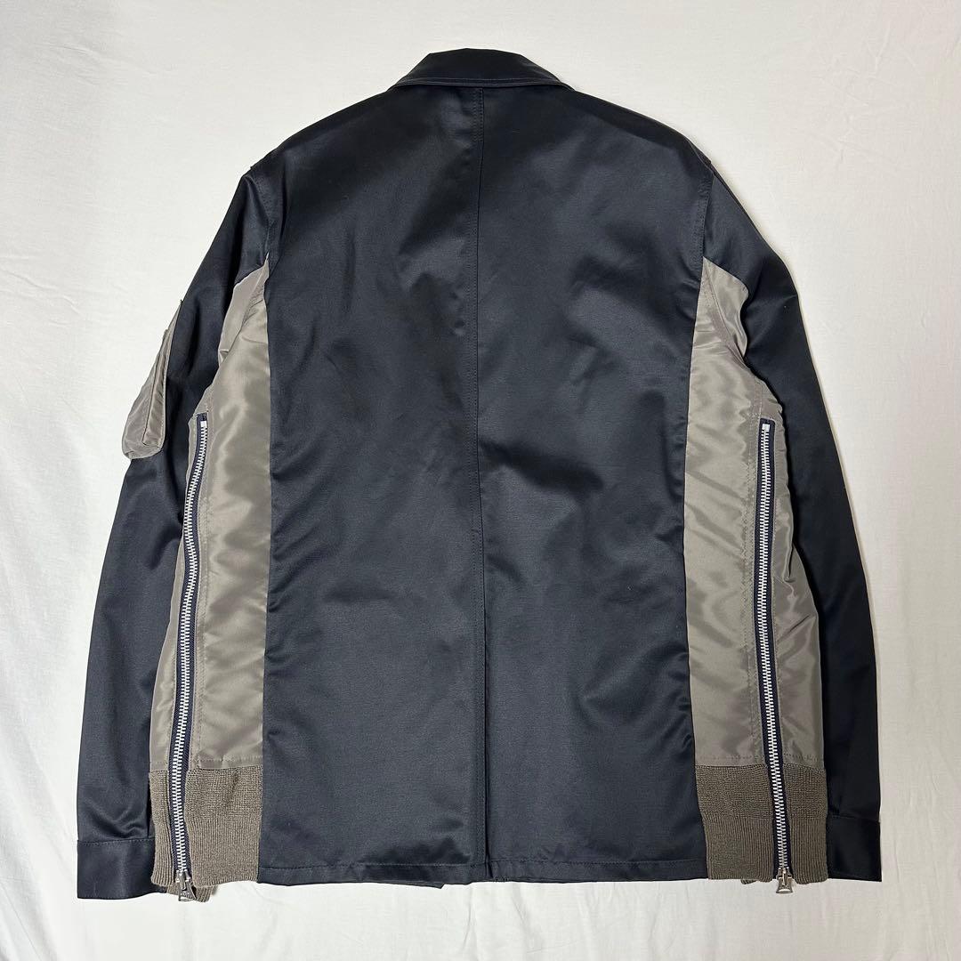 sacai 24SS ナイロンツイル ジャケット ブルゾン カバーオール デニム
