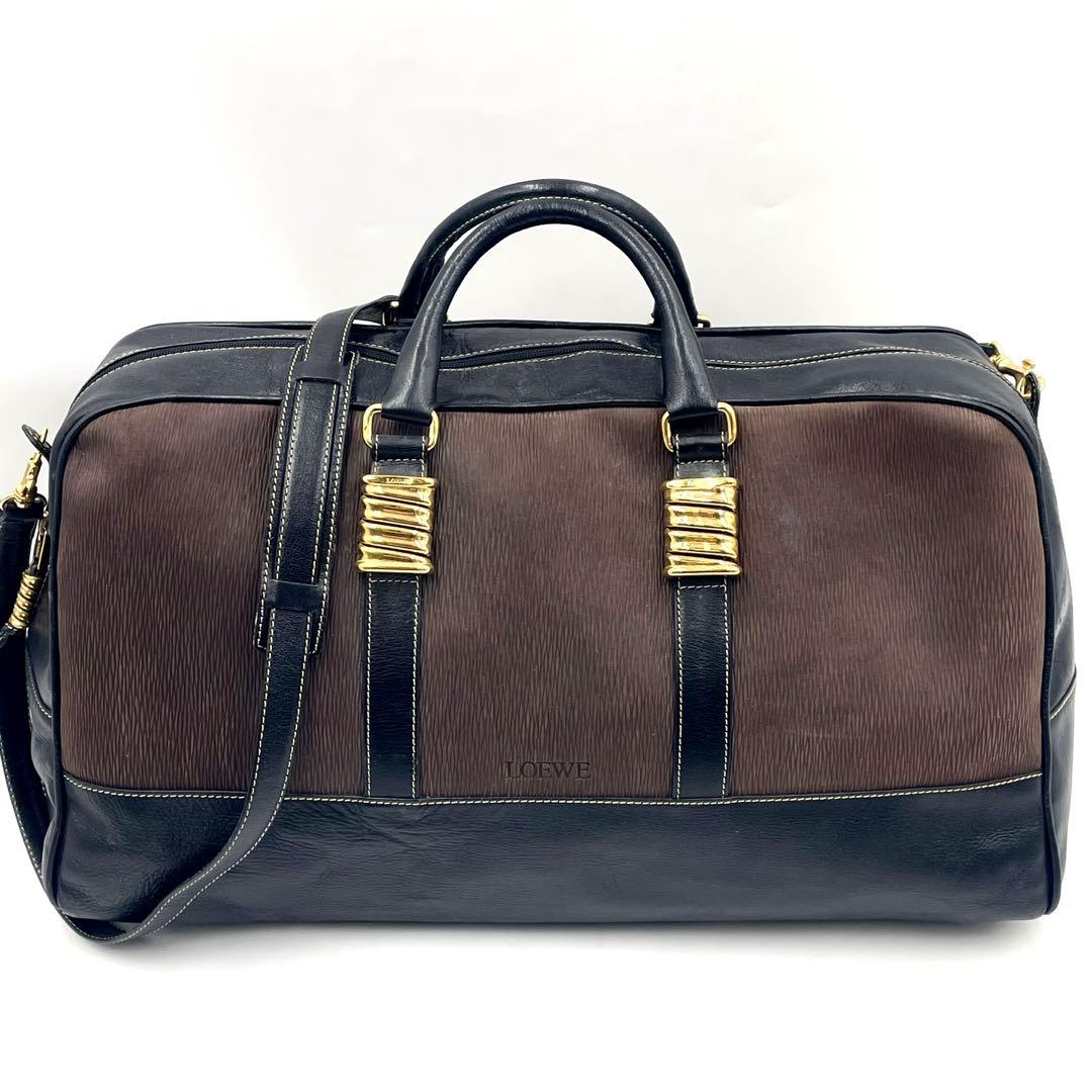 【極美品】ロエベ LOEWE ベラスケス ボストンバッグ 2way 大容量