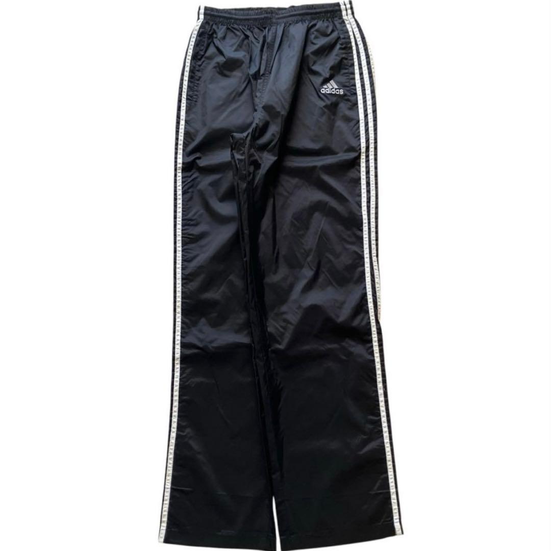 極太90s美品 old adidas バギーナイロントラックパンツ USA規格