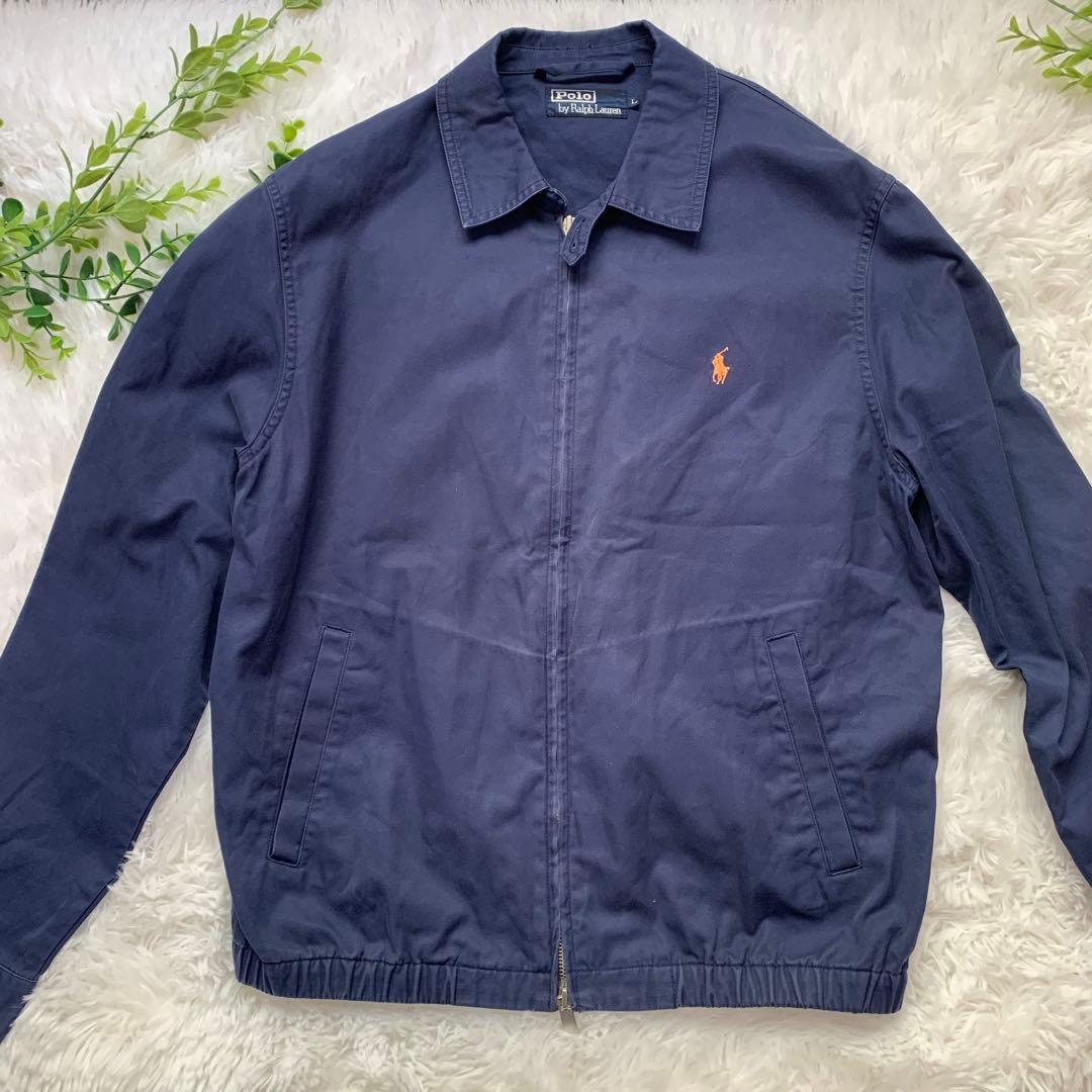 ポロラルフローレン　スイングトップジャケット　ネイビー　ジャケット　L