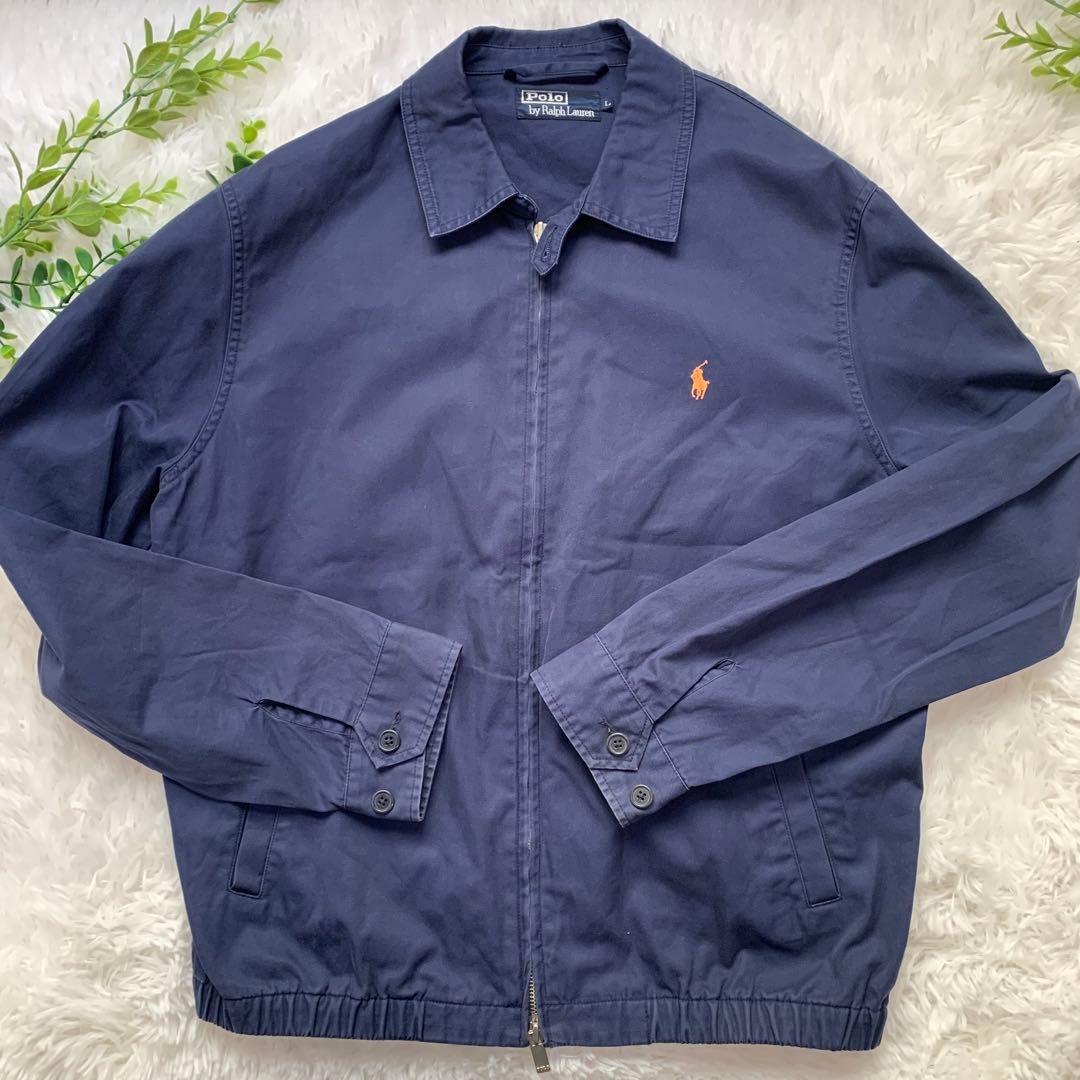 ポロラルフローレン　スイングトップジャケット　ネイビー　ジャケット　L
