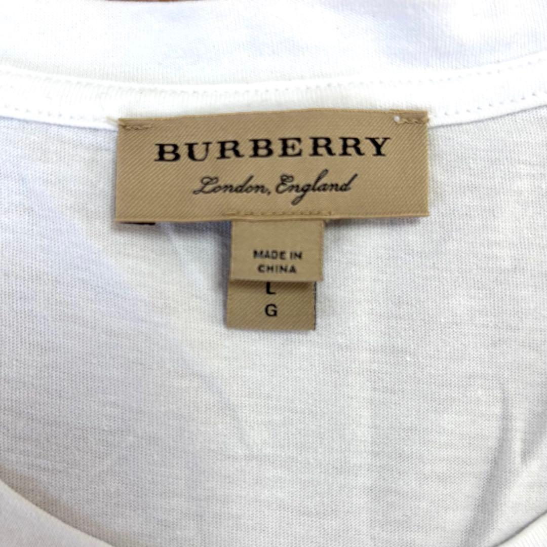 BURBERRY Tシャツ　ホワイト　バーバリー プローサム L