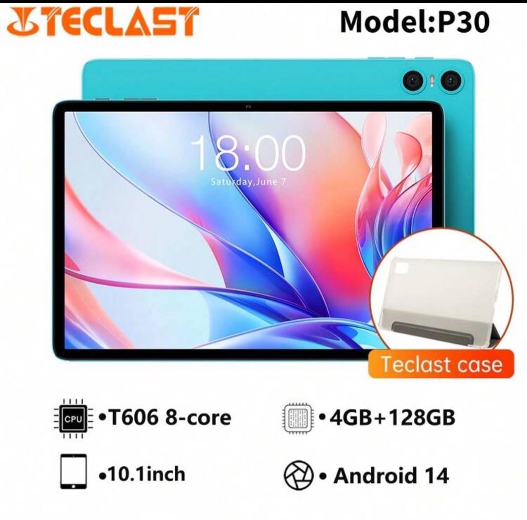 Teclast P30 10.1インチタブレット新品未使用 ケース付け