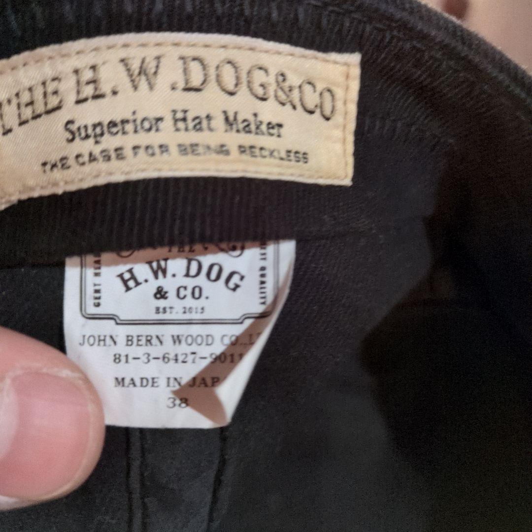 m*u様 H.W.DOG & CO. サイズ38 トラッカーキャップ 定番 ブラ