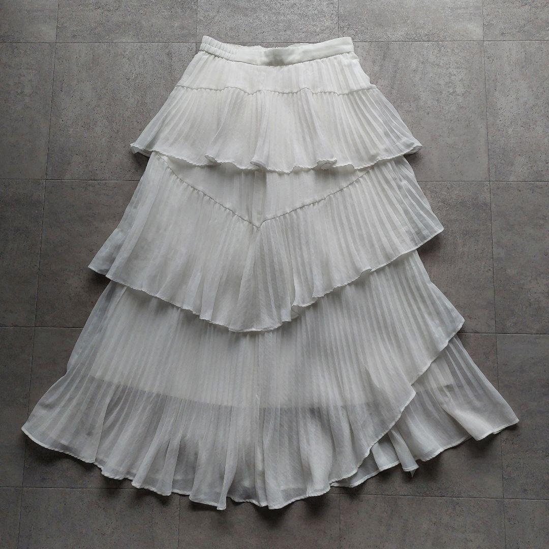 snidel Sustainable プリーツティアードスカート 1