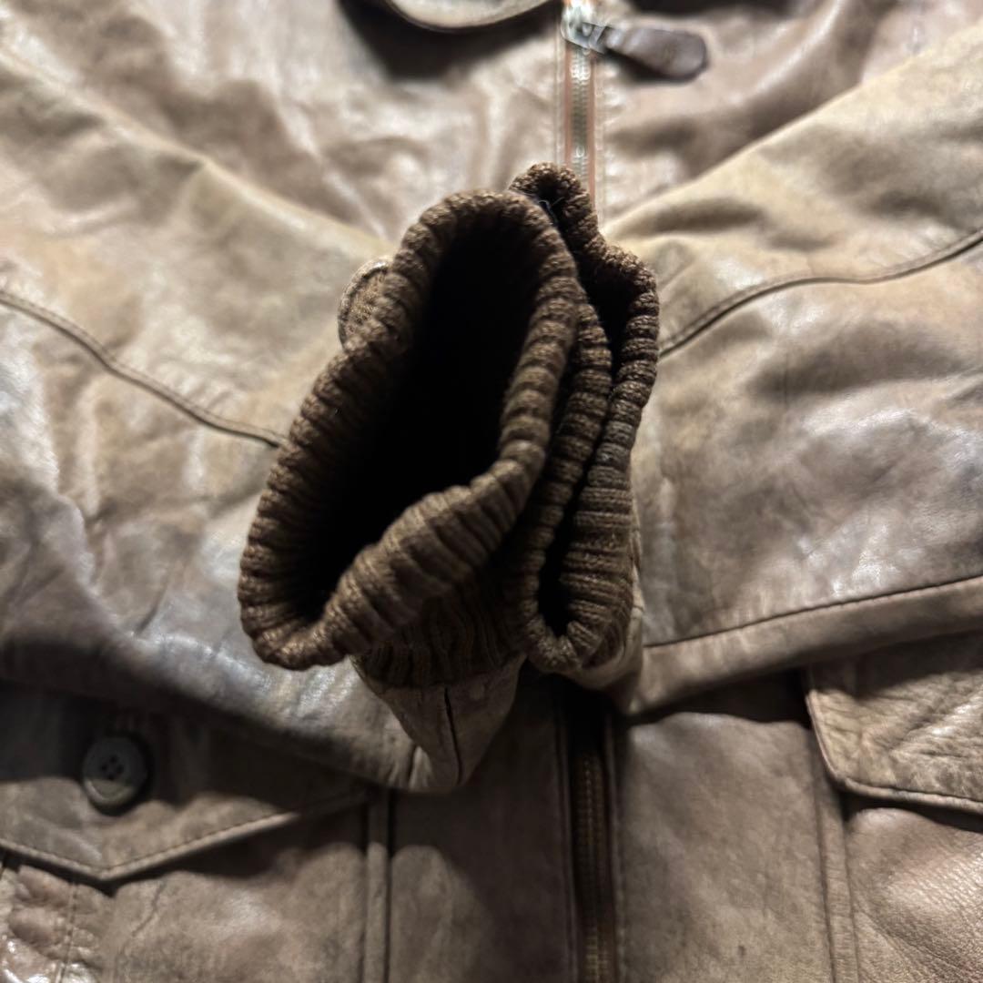 【90s vintage】A-2 leather flight jkt 短丈　M