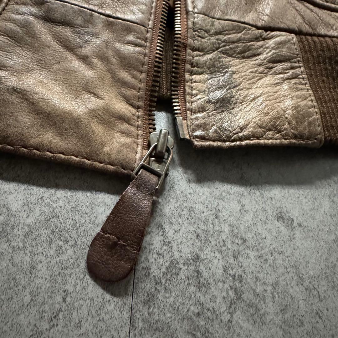 【90s vintage】A-2 leather flight jkt 短丈　M