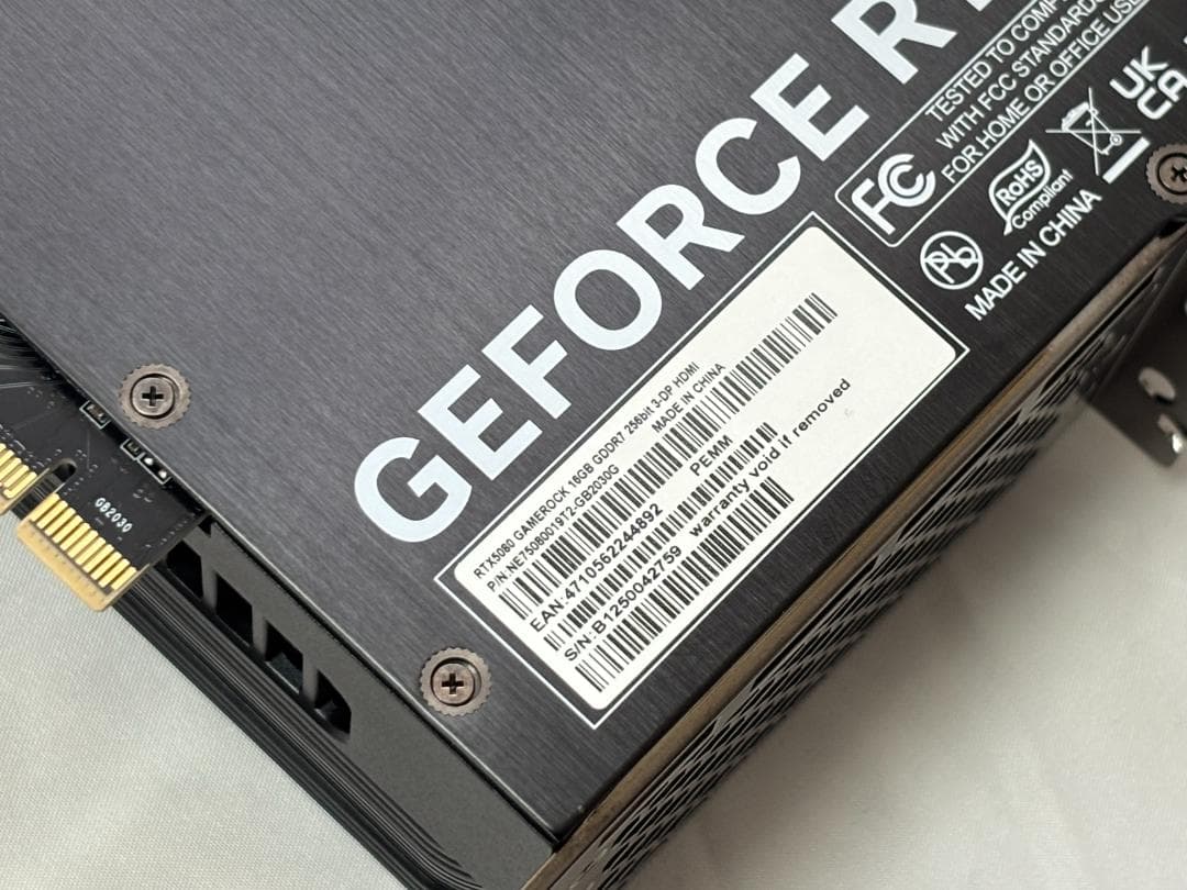 【美品】Palit GeForce RTX 5080 GameRock