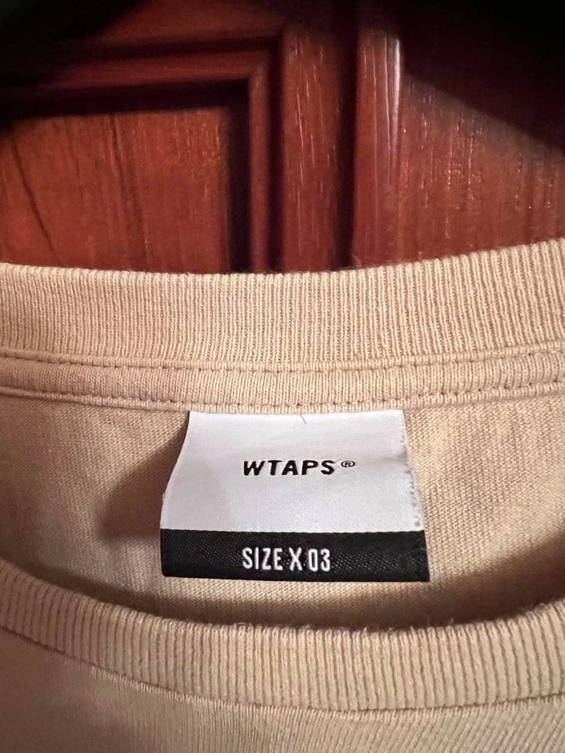 が*み様 WTAPS ベージュ Tシャツ サイズX 03