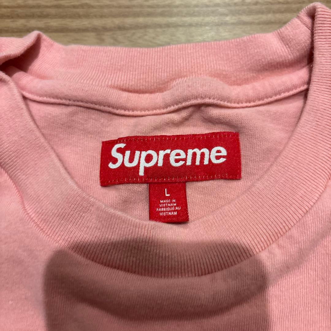 Supreme 25SS capital tee ピンク Tシャツ L