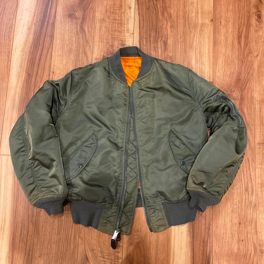 す*い様 ALPHA INDUSTRIES 旧ロゴUSA製　MA-1 small