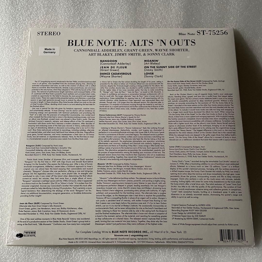 新品 Blue Note / Alts 'N Outs / Art Blakey