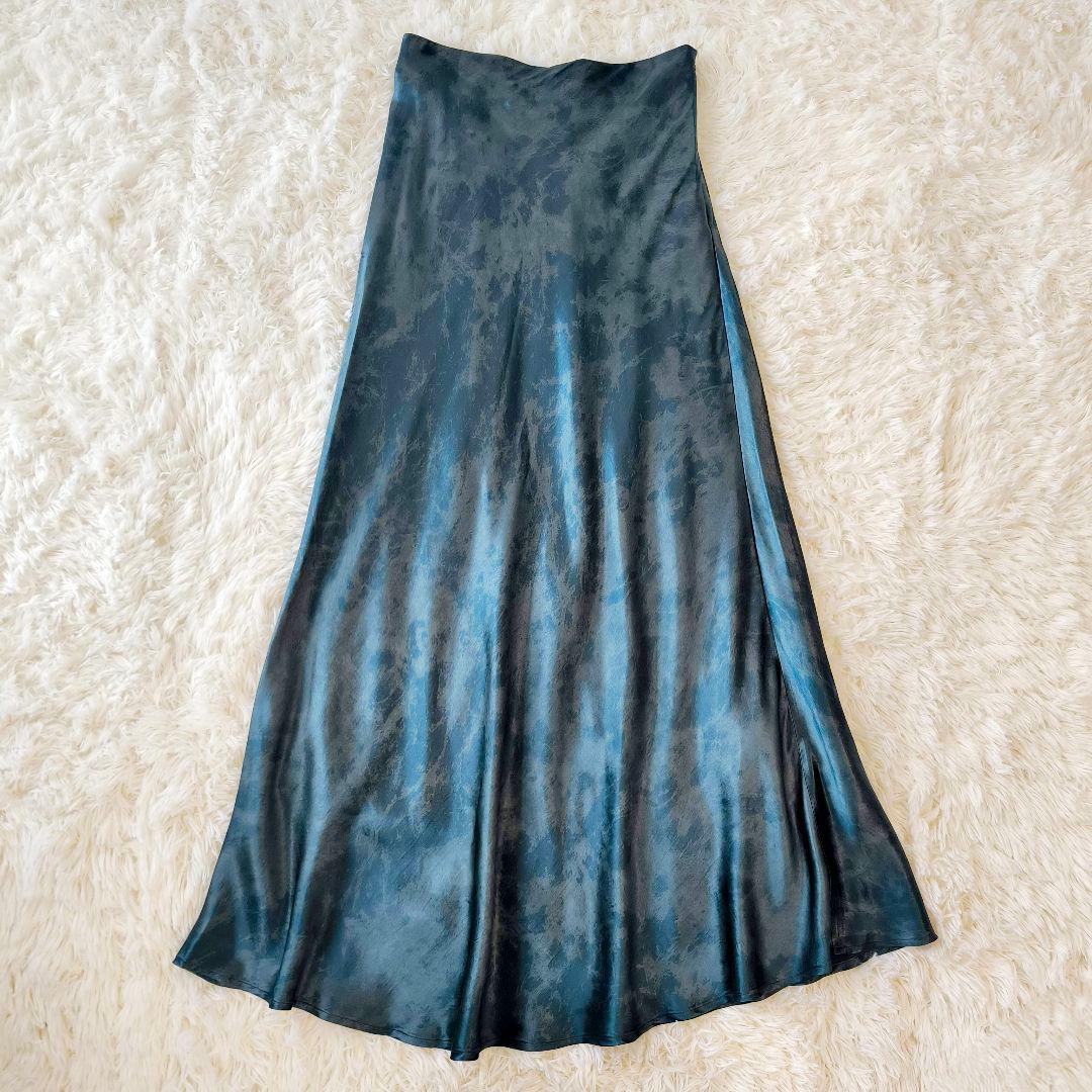 Ameri 24AW BIAS SATIN PRINT SKIRT アメリ