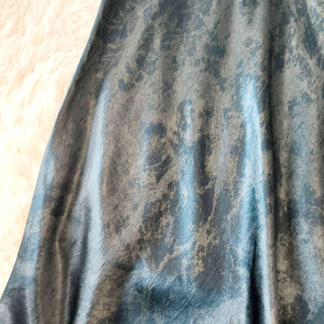 Ameri 24AW BIAS SATIN PRINT SKIRT アメリ