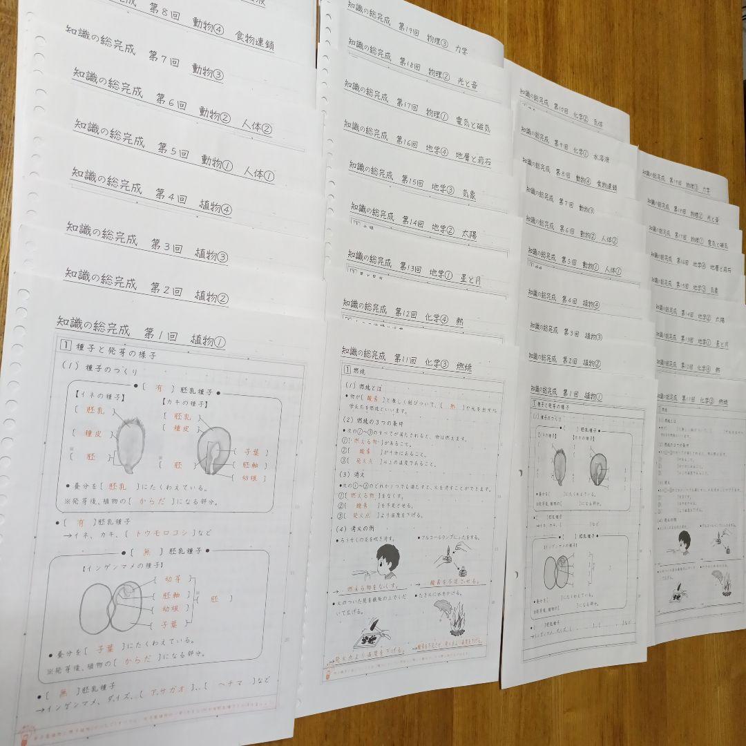 【SAPIX】サピックス6年 理科 知識の総完成 問題・解答セット 2026年