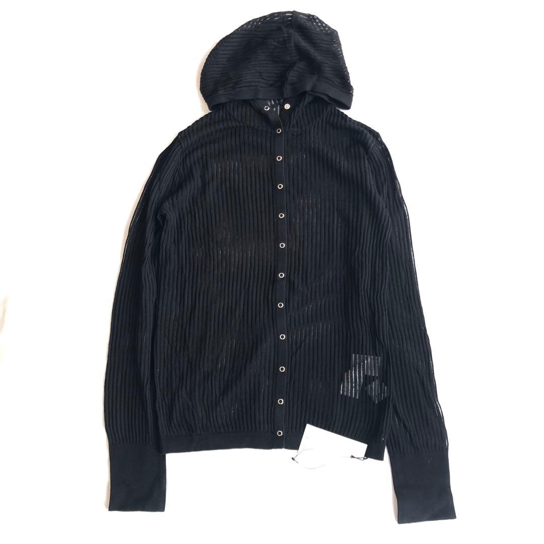 RIM.ARK SheerRibbedHoodie シアーリベッドフーディー