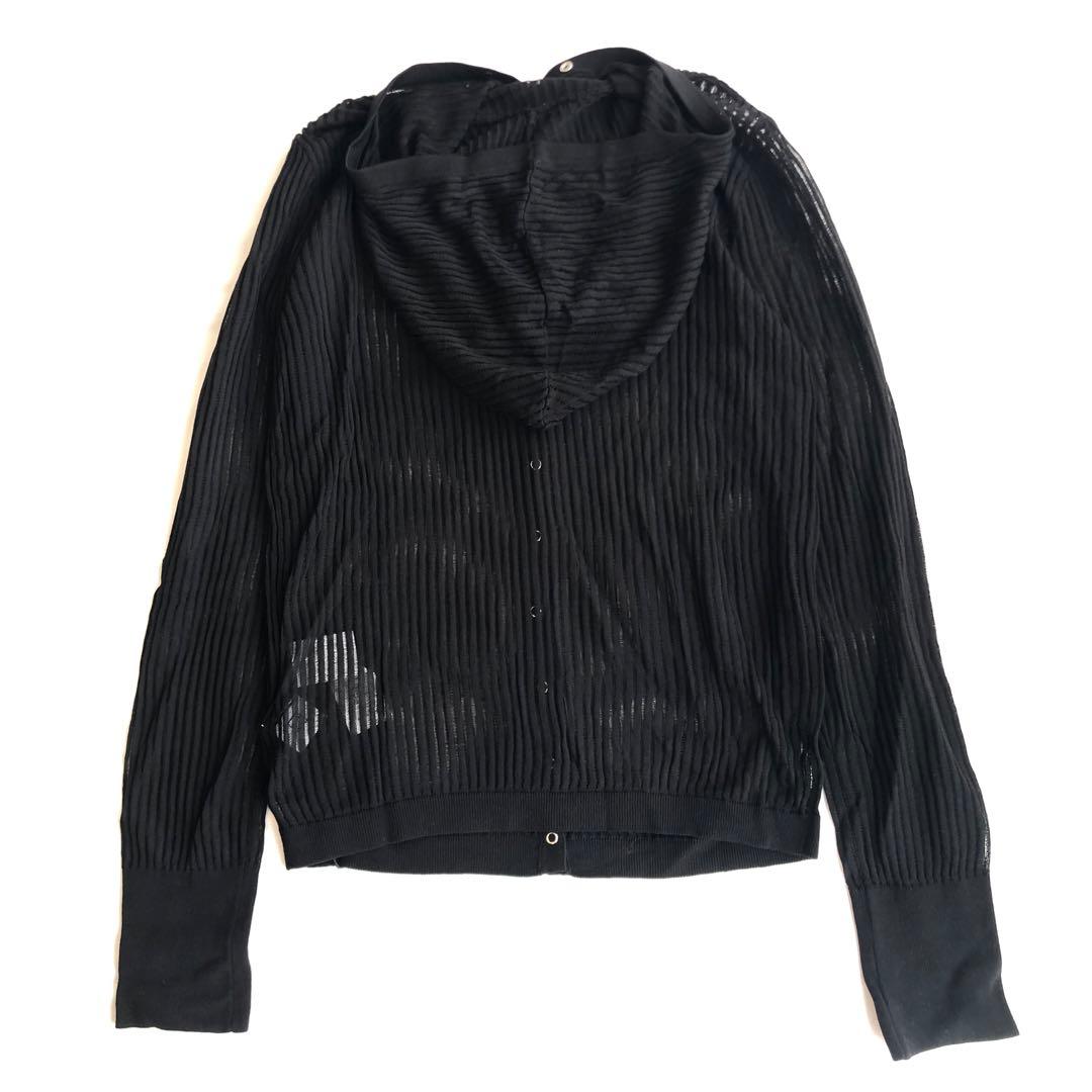 RIM.ARK SheerRibbedHoodie シアーリベッドフーディー