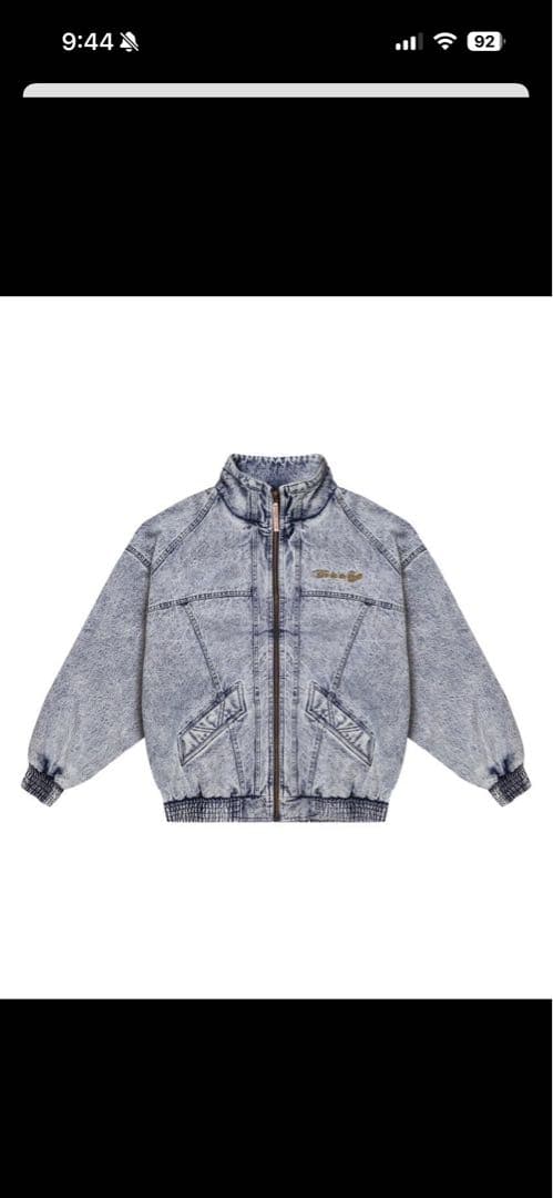 LÝFT × GOLD'S GYMオーバーサイズデニムジャケットSサイズ