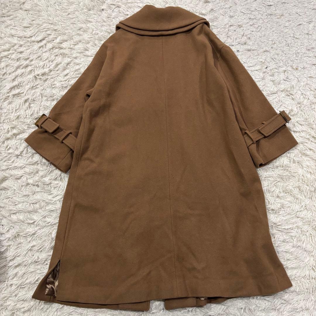 KOH.style × yukkoコラボのロングコート デカ襟 女優襟ウール
