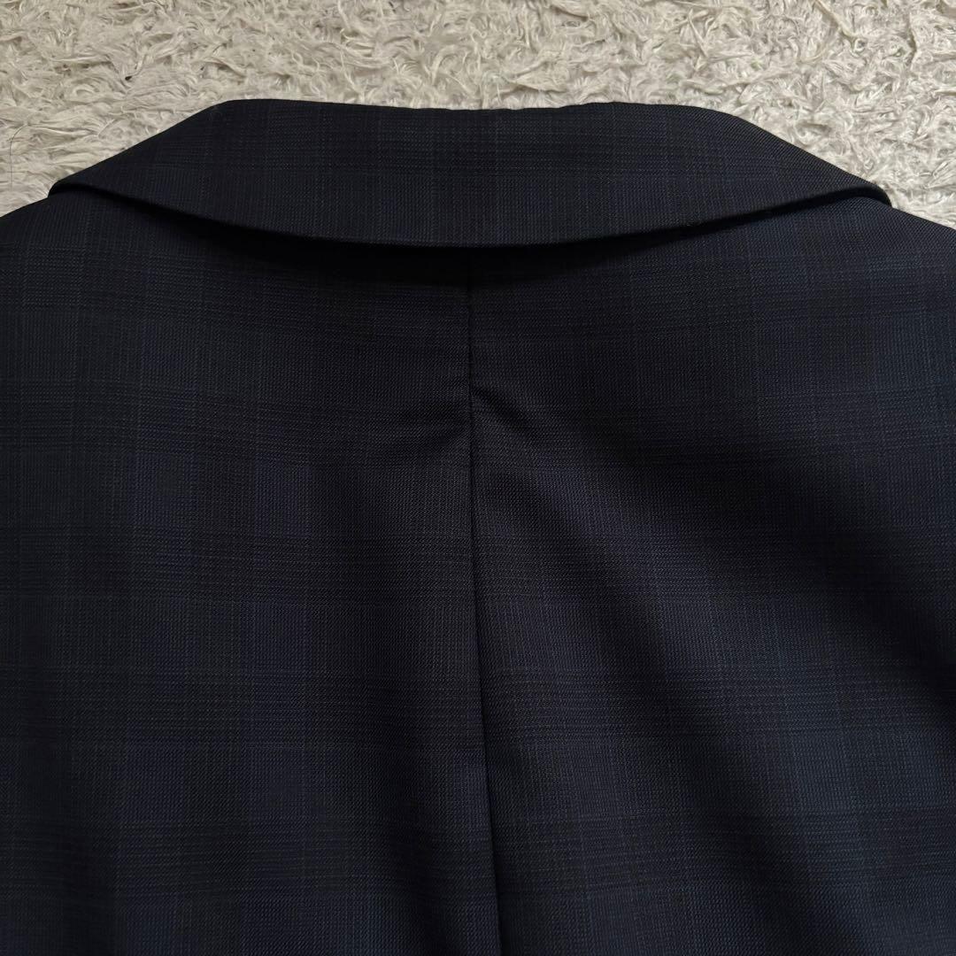 ★カノニコ 2XL★ DRYKORN テーラードジャケット 総柄 チェック 紺