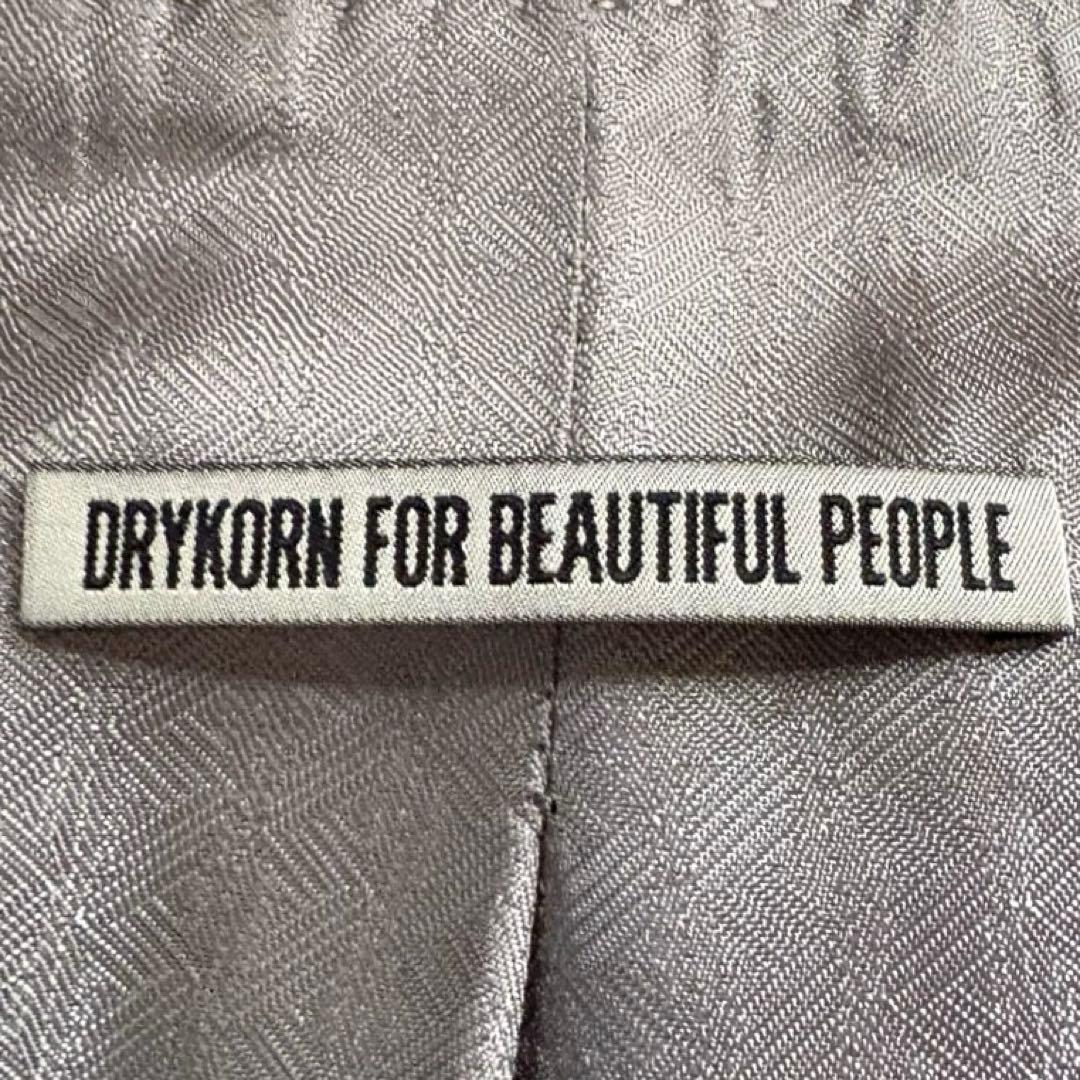 ★カノニコ 2XL★ DRYKORN テーラードジャケット 総柄 チェック 紺