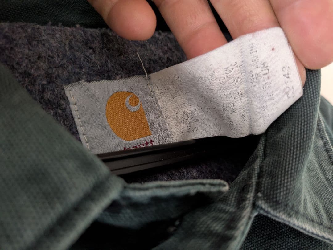 90s USA Carhartt カーハート　青緑