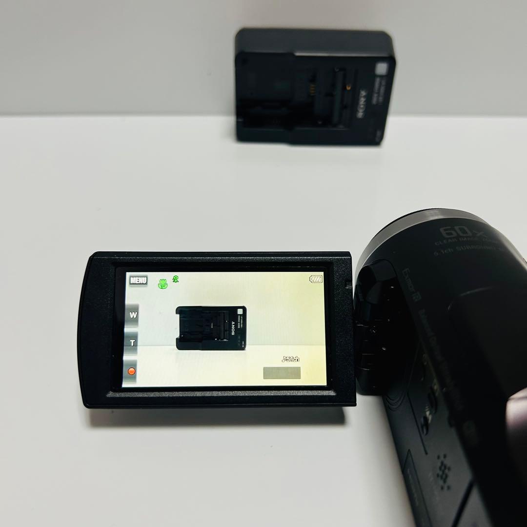 【美品】Sony HDR-CX675 ハンディカム 本体 純正バッテリー2個付き
