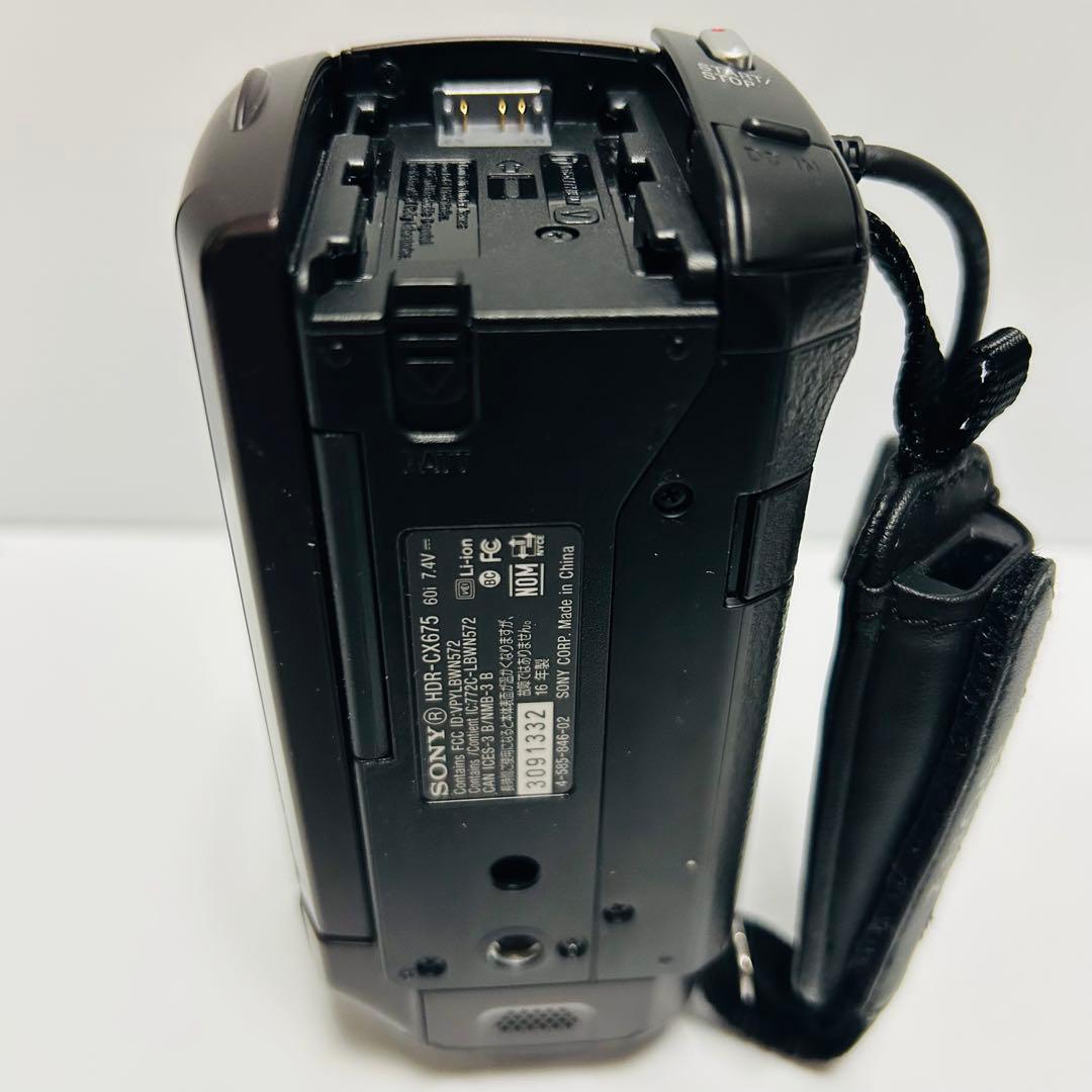 【美品】Sony HDR-CX675 ハンディカム 本体 純正バッテリー2個付き