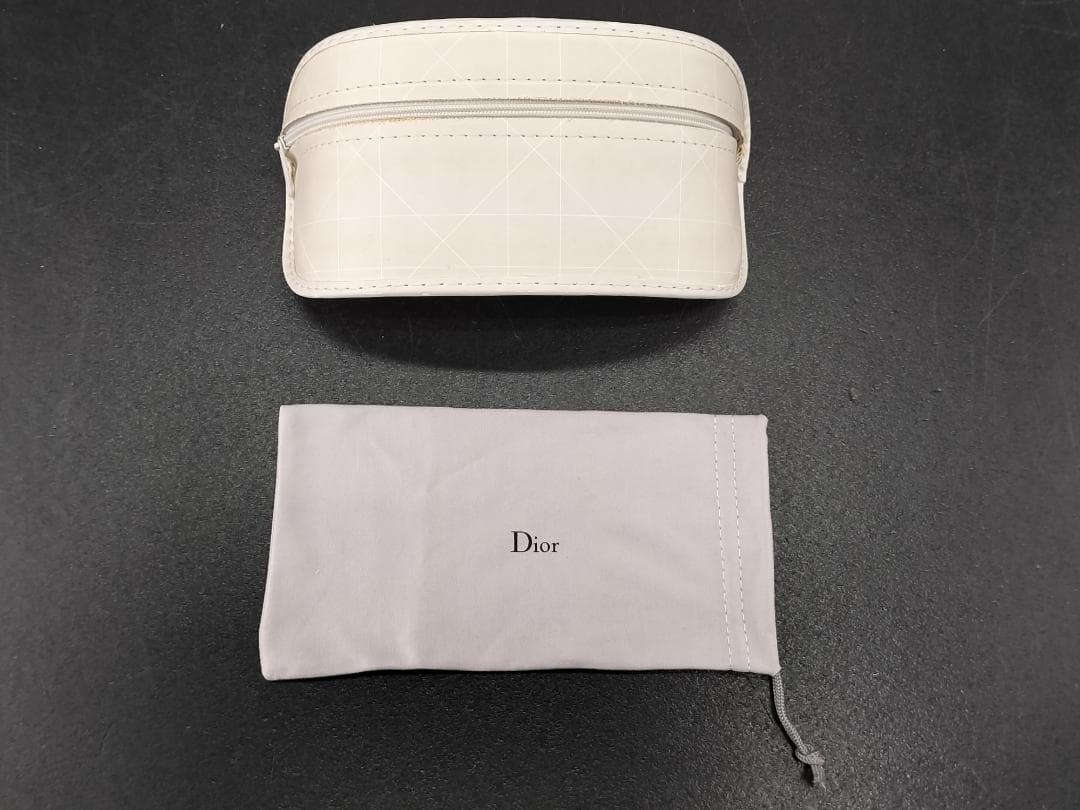 クリスチャンディオール GLOSSY1 ホワイト サングラス ケース付 Dior