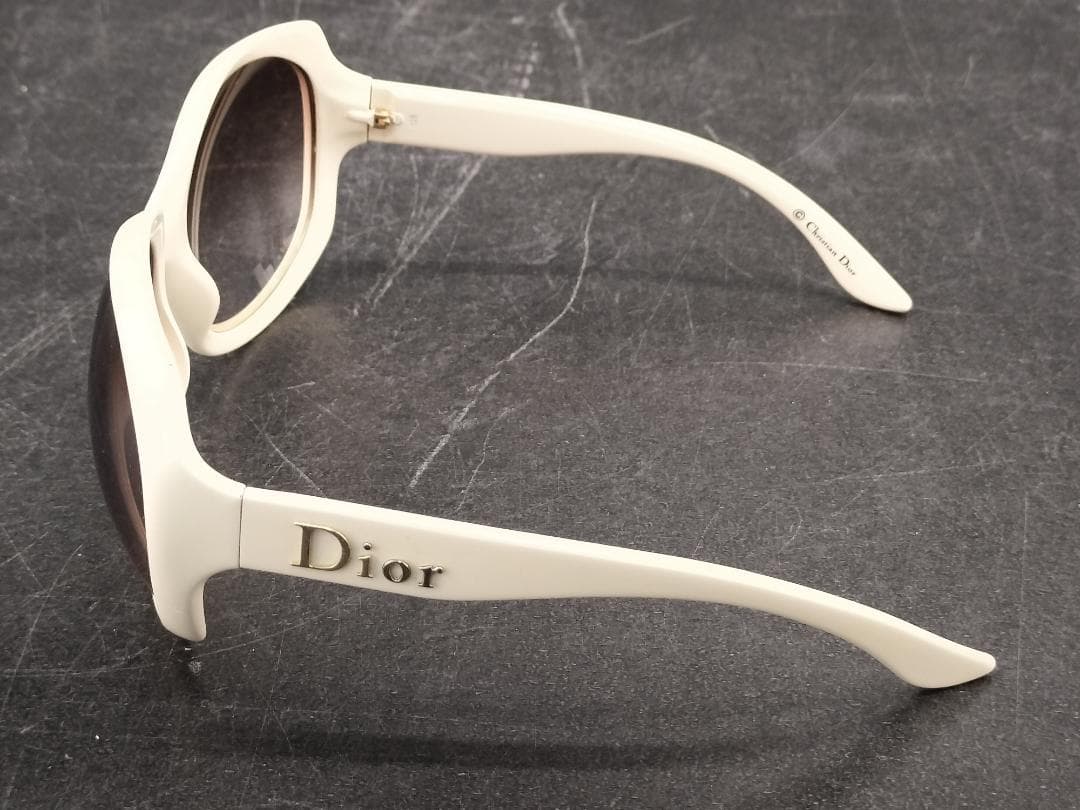 クリスチャンディオール GLOSSY1 ホワイト サングラス ケース付 Dior