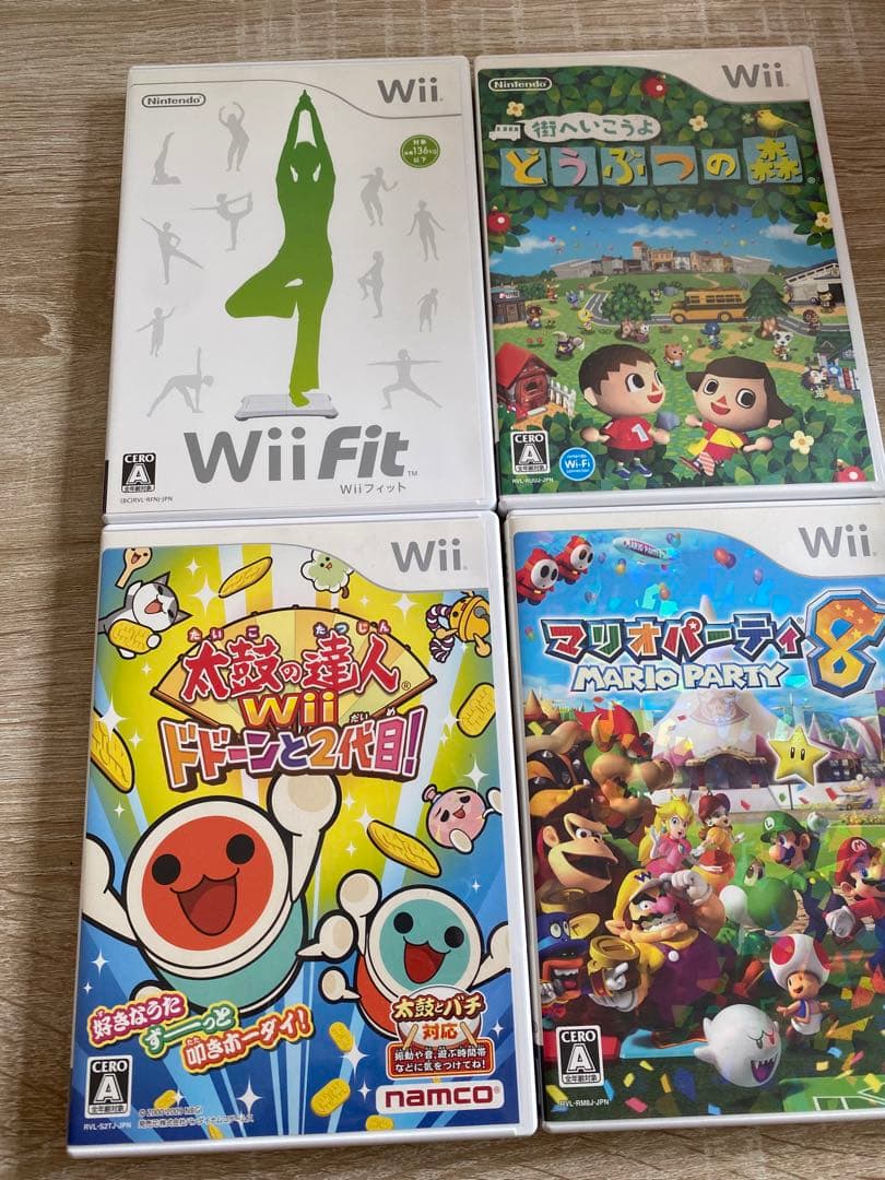 wii本体 ソフト4本　wiiFIT